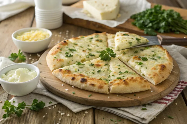 Cheesy Garlic Butter Flatbread Recipe
