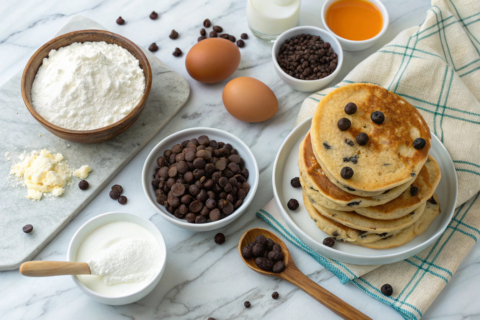 Chocolate Chip Yogurt Pancake Ingredients
