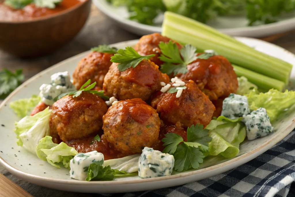Buffalo Chicken Meatballs