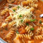 Crockpot Chicken Parmesan Soup