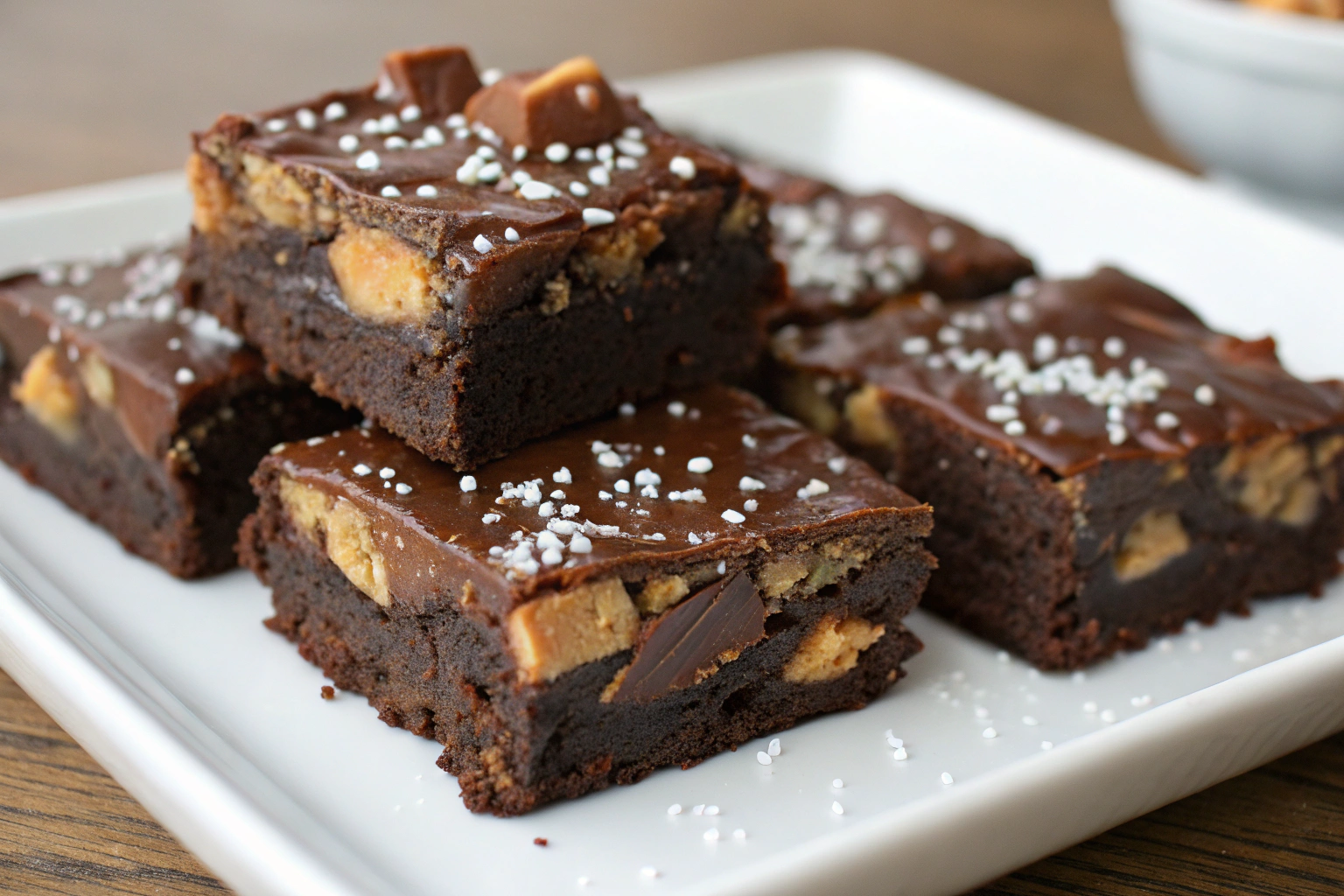 Homemade Snicker Bar Brownies