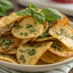Italian Herb Baked Spinach Chips