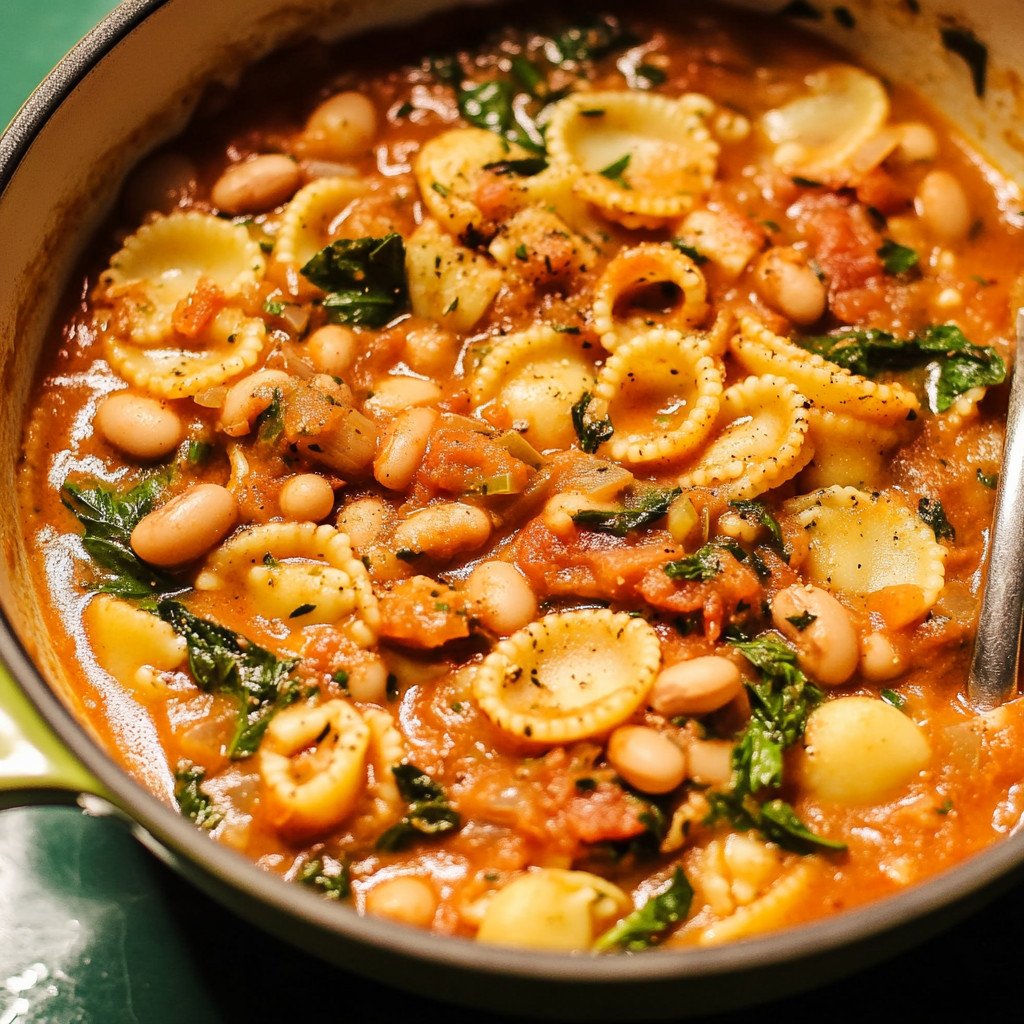 Italian White Bean and Pasta Stew