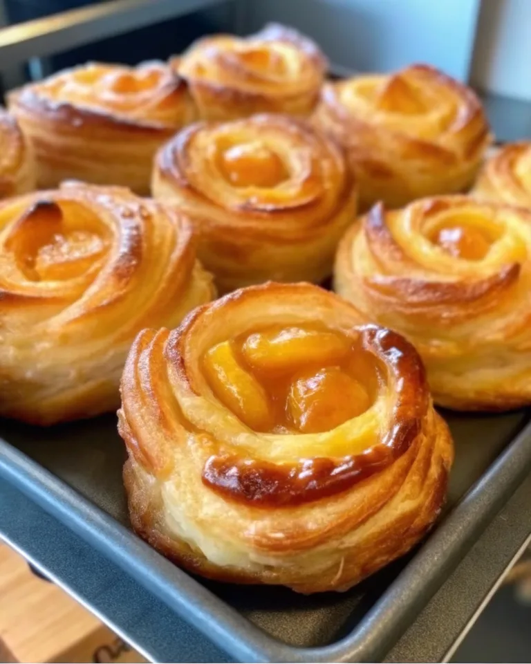 Peach Pie Cruffins