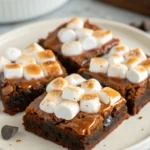 Sweet Potato Brownies Marshmallow Glaze