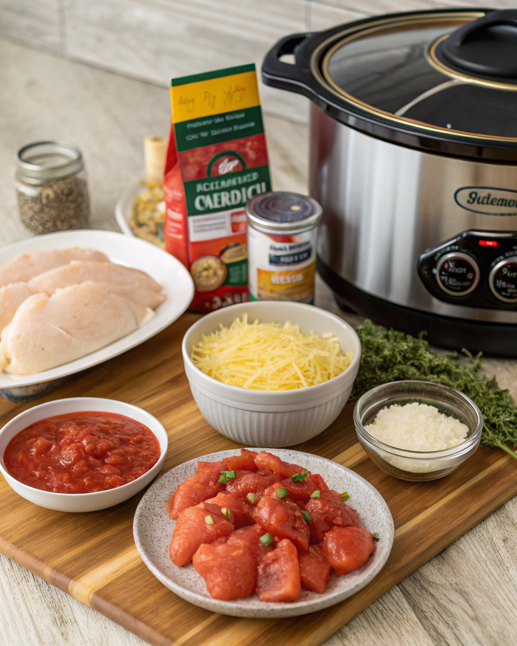 Crockpot Chicken Parmesan Soup Ingredients