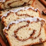 Glazed Cinnamon Roll Bread Quick Bread